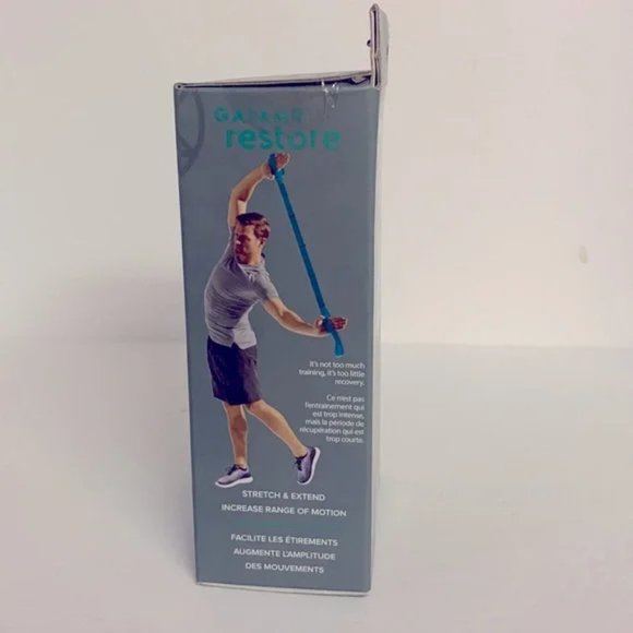 Gaiam Restore Resistance Band Stretch Strap Increase Range Motion Workout Tool - Picture 3 of 9